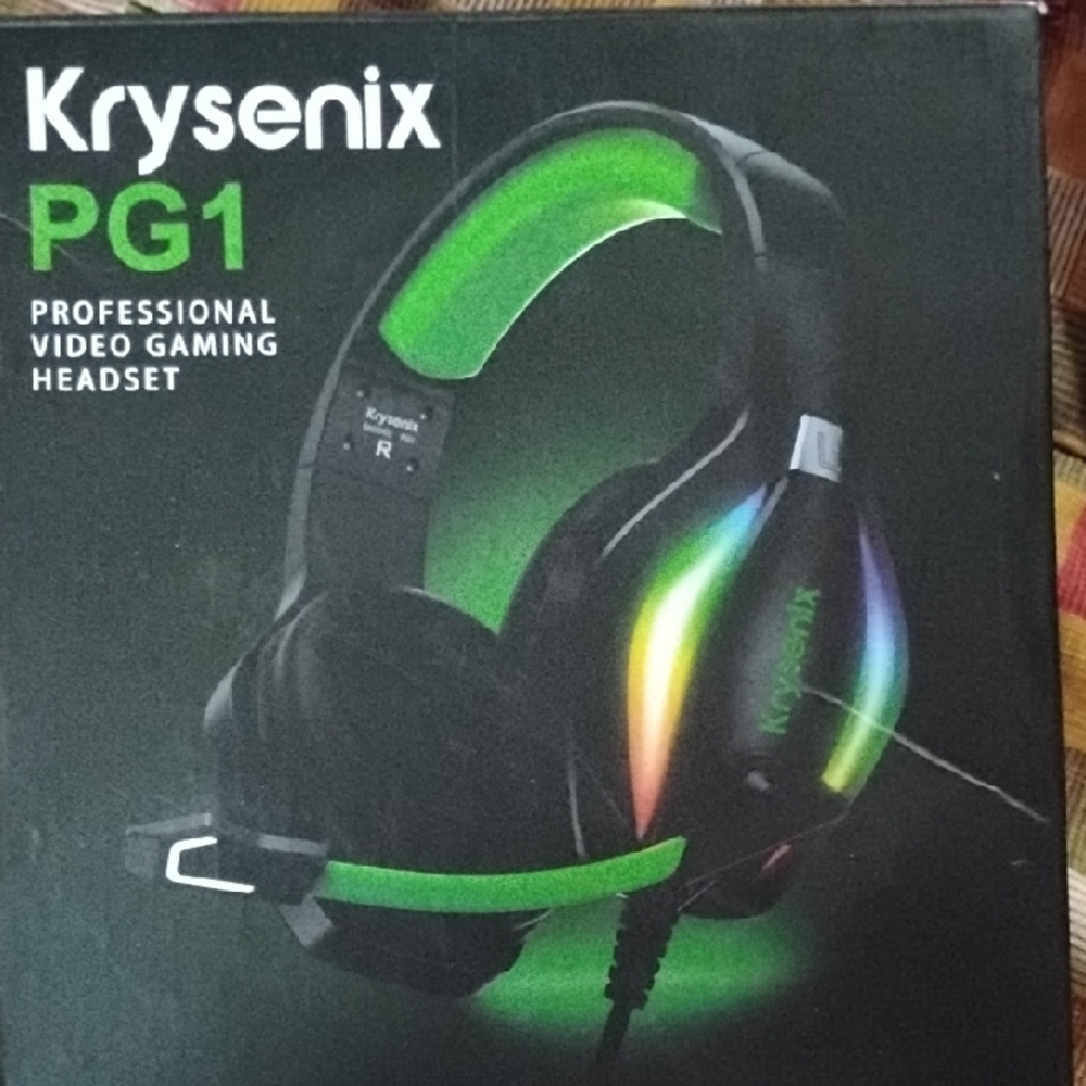 Krysenix PG1 Gaming Headset with RGB Lighting